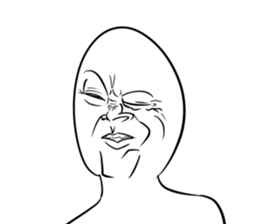 A choice! Expression of the face sticker #5146370