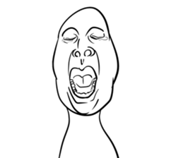 A choice! Expression of the face sticker #5146379