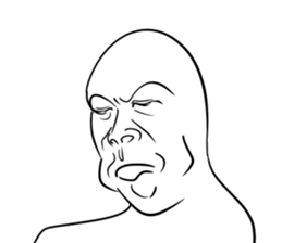 A choice! Expression of the face sticker #5146382