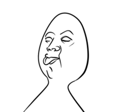 A choice! Expression of the face sticker #5146383