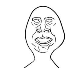 A choice! Expression of the face sticker #5146388