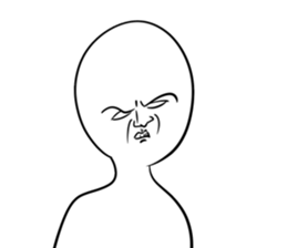 A choice! Expression of the face sticker #5146390