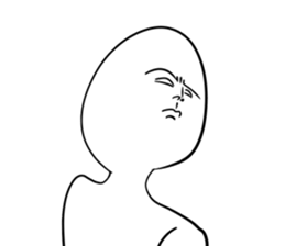 A choice! Expression of the face sticker #5146391