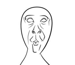 A choice! Expression of the face sticker #5146392