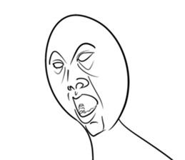 A choice! Expression of the face sticker #5146395