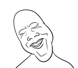 A choice! Expression of the face sticker #5146398