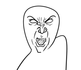 A choice! Expression of the face sticker #5146400