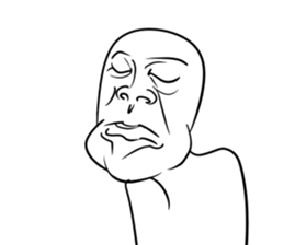 A choice! Expression of the face sticker #5146401