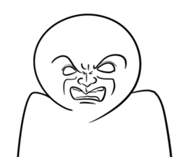 A choice! Expression of the face sticker #5146402