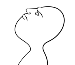 A choice! Expression of the face sticker #5146403