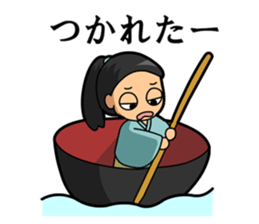 Cute, Japanese folktale sticker sticker #5146671