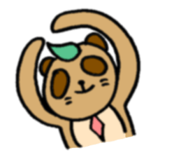 NO PANDA! RACCOON DOG! sticker #5146685