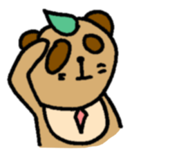 NO PANDA! RACCOON DOG! sticker #5146687