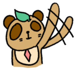 NO PANDA! RACCOON DOG! sticker #5146688