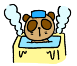 NO PANDA! RACCOON DOG! sticker #5146693