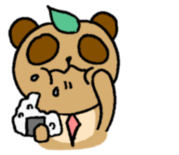 NO PANDA! RACCOON DOG! sticker #5146696