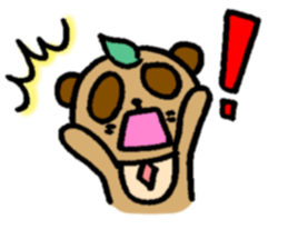 NO PANDA! RACCOON DOG! sticker #5146699