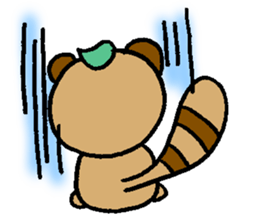 NO PANDA! RACCOON DOG! sticker #5146701