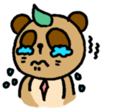 NO PANDA! RACCOON DOG! sticker #5146705