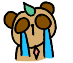 NO PANDA! RACCOON DOG! sticker #5146706