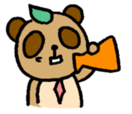 NO PANDA! RACCOON DOG! sticker #5146709