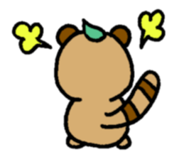 NO PANDA! RACCOON DOG! sticker #5146710