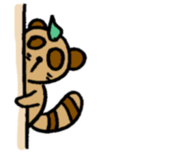 NO PANDA! RACCOON DOG! sticker #5146712