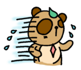 NO PANDA! RACCOON DOG! sticker #5146717