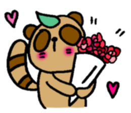 NO PANDA! RACCOON DOG! sticker #5146721