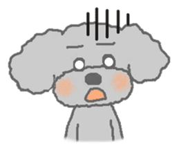 Fluffy Poodles 2 sticker #5147132