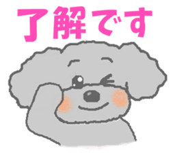 Fluffy Poodles 2 sticker #5147144
