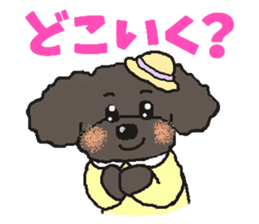Fluffy Poodles 2 sticker #5147150