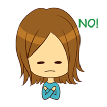 Stupid girl sticker #5147211