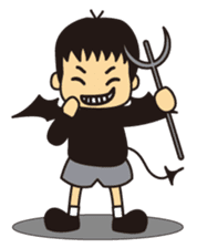 Little Boy and Mom sticker #5147786