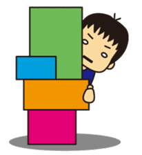 Little Boy and Mom sticker #5147787