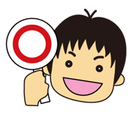 Little Boy and Mom sticker #5147802