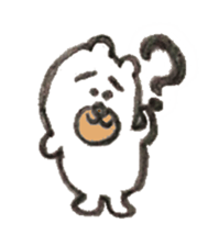 Pleasant white bear sticker #5147869