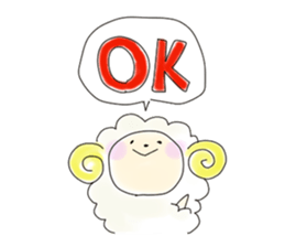 Mofu of sheep sticker #5148328