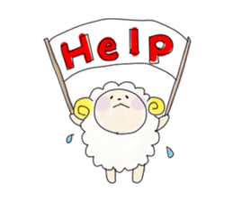 Mofu of sheep sticker #5148332