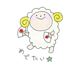 Mofu of sheep sticker #5148334