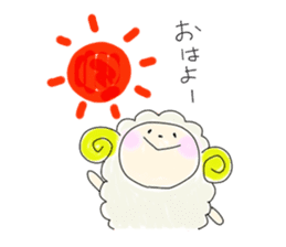 Mofu of sheep sticker #5148337