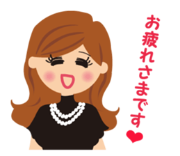 attractive girl & japanese gal sticker #5148885