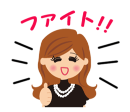 attractive girl & japanese gal sticker #5148886