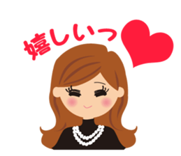 attractive girl & japanese gal sticker #5148893