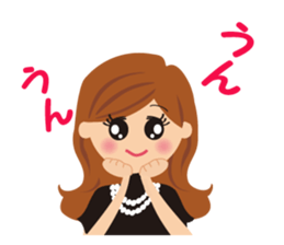 attractive girl & japanese gal sticker #5148895