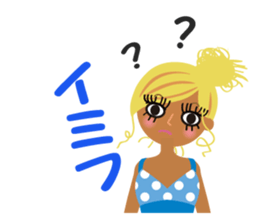 attractive girl & japanese gal sticker #5148909