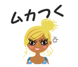 attractive girl & japanese gal sticker #5148911