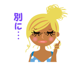 attractive girl & japanese gal sticker #5148915