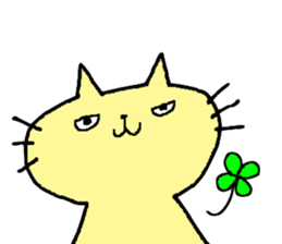 Cat & cat sticker sticker #5149280