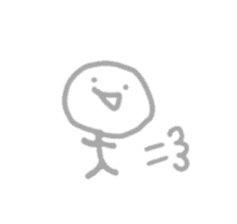 A rabbit and a person and a broad bean sticker #5149783